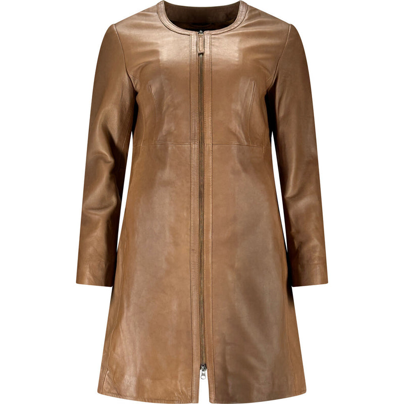ONSTAGE COLLECTION Leather coat Coat Marron