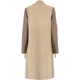 ONSTAGE COLLECTION Cardigan Wool/Leather Cardigan Beige Melange