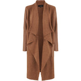 ONSTAGE COLLECTION Cardigan Wool/Leather Cardigan Camel