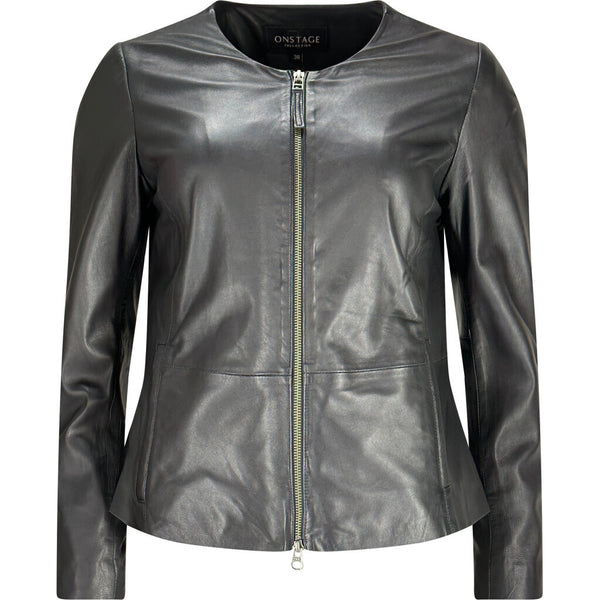 ONSTAGE COLLECTION Classic Leather Jacket Jacket Black