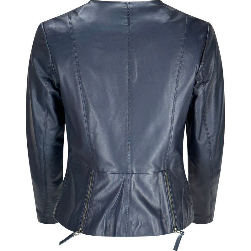 ONSTAGE COLLECTION Classic Leather Jacket Jacket Navy