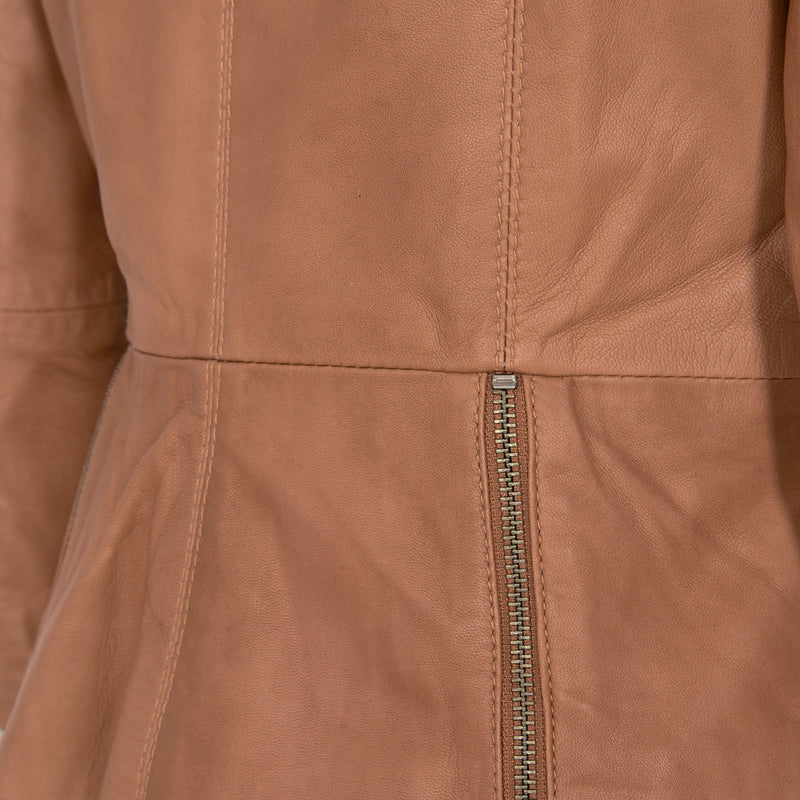 ONSTAGE COLLECTION Classic Leather Jacket Jacket Pecan