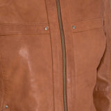 ONSTAGE COLLECTION Classic Leather Jacket Jacket Marron