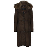 ONSTAGE COLLECTION Coat Suede Coat Coat Brown Suede