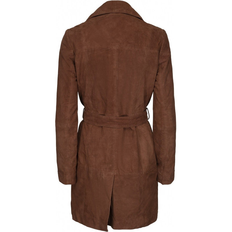 ONSTAGE COLLECTION Coat suede Coat Marron