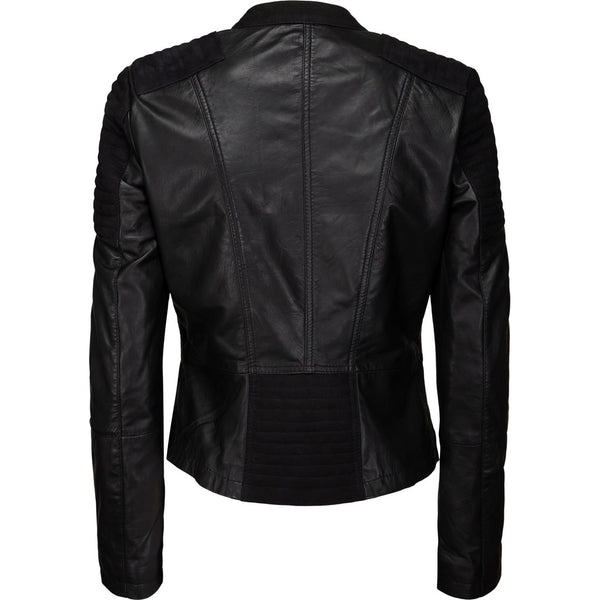 ONSTAGE COLLECTION JACKET LEATHER+SUEDE Jacket Black