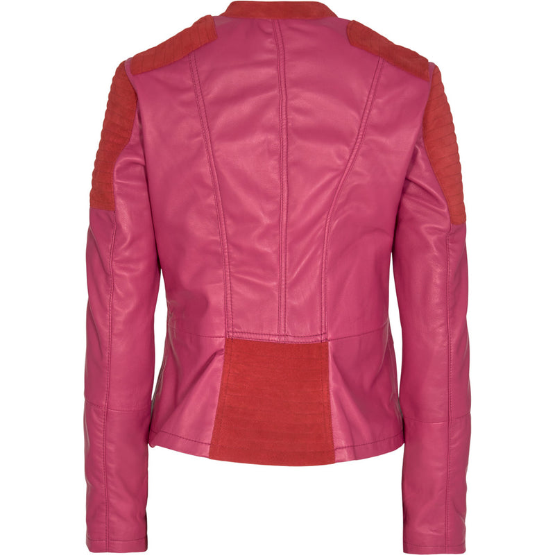 ONSTAGE COLLECTION JACKET LEATHER+SUEDE Jacket Pink/Red