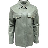 ONSTAGE COLLECTION Leather Shirt Shirt Mint