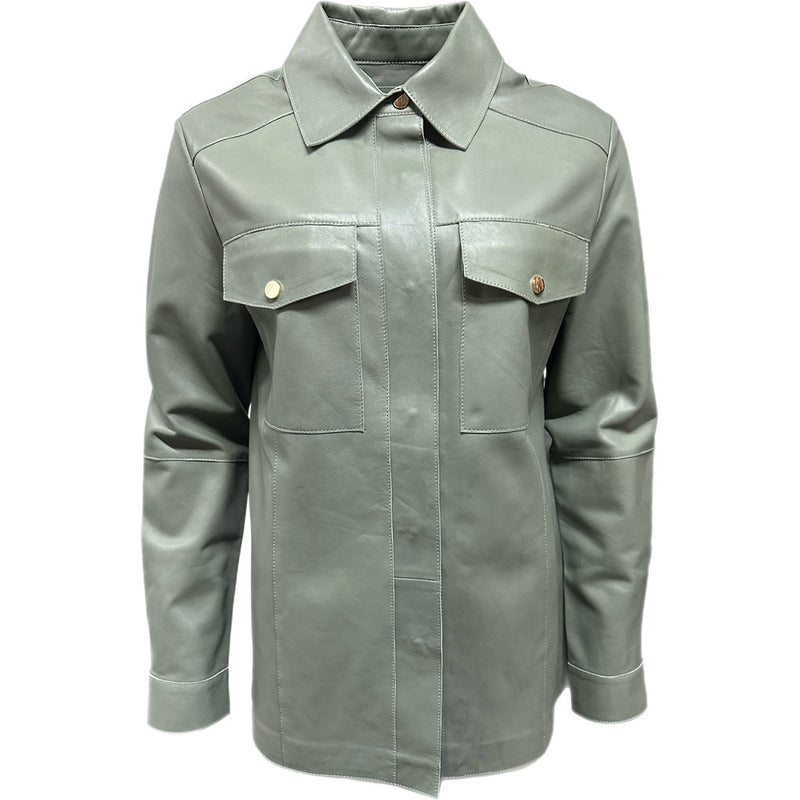 ONSTAGE COLLECTION Leather Shirt Shirt Mint