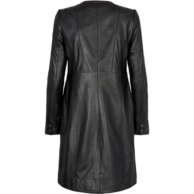 ONSTAGE COLLECTION Leather coat Coat Black