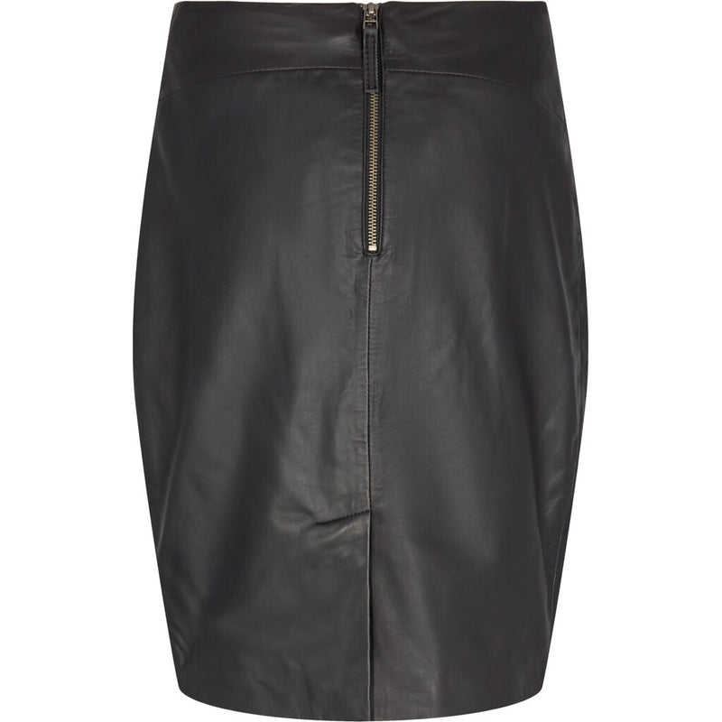 ONSTAGE COLLECTION Leather skirt Skirt Black