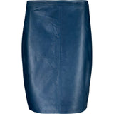 ONSTAGE COLLECTION Leather skirt Skirt Navy