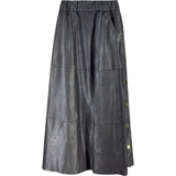 ONSTAGE COLLECTION Long skirt with gold buttons Skirt Black