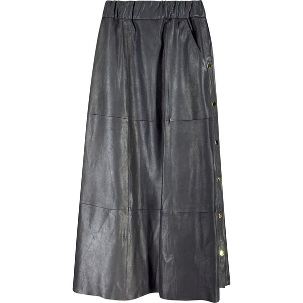 ONSTAGE COLLECTION Long skirt with gold buttons Skirt Black