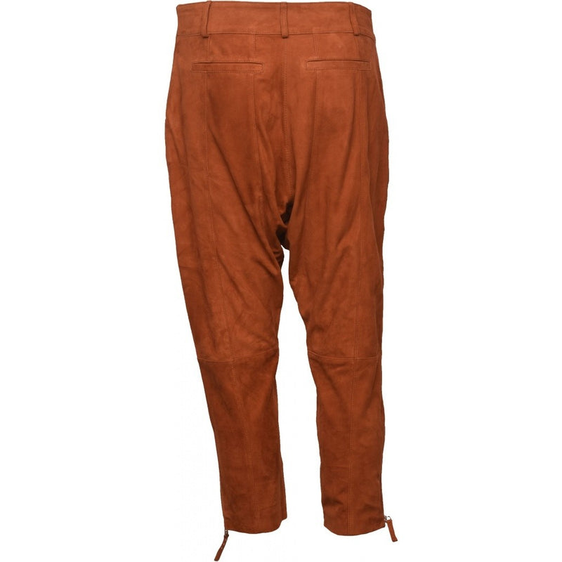 ONSTAGE COLLECTION Pants Baggy Suede Pant Rust