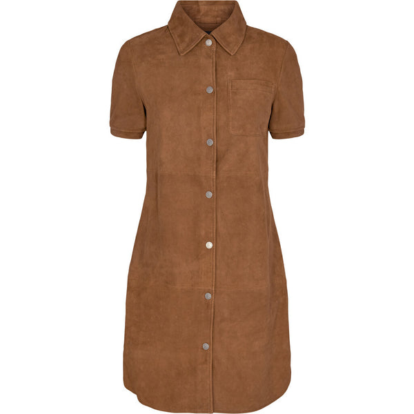 ONSTAGE COLLECTION dress suede Dress Tobacco