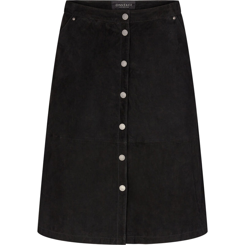 ONSTAGE COLLECTION skirt suede Skirt Black