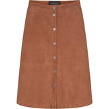 ONSTAGE COLLECTION skirt suede Skirt Marron