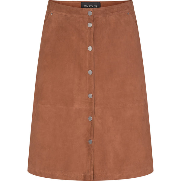 ONSTAGE COLLECTION skirt suede Skirt Marron