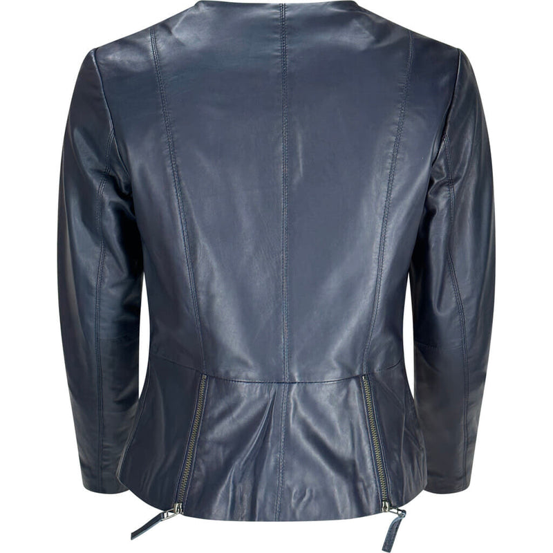 ONSTAGE COLLECTION Classic Leather Jacket Jacket Navy