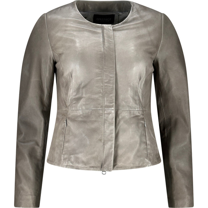 ONSTAGE COLLECTION Elegant Leather Jacket Jacket Sand