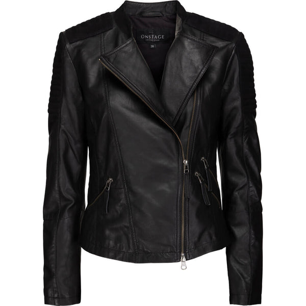 ONSTAGE COLLECTION JACKET LEATHER+SUEDE Jacket Black