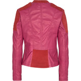 ONSTAGE COLLECTION JACKET LEATHER+SUEDE Jacket Pink/Red
