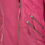 ONSTAGE COLLECTION JACKET LEATHER+SUEDE Jacket Pink/Red