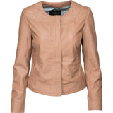 ONSTAGE COLLECTION Jacket with round collar Jacket Tostado