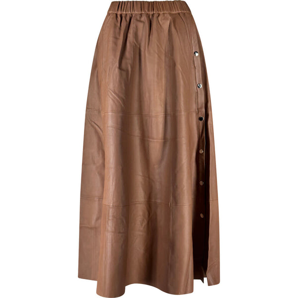 ONSTAGE COLLECTION Long skirt with buttons Skirt Marron Lamb Feather