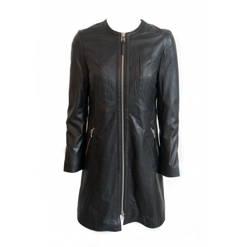 ONSTAGE COLLECTION Plain Coat With Zip Coat Black