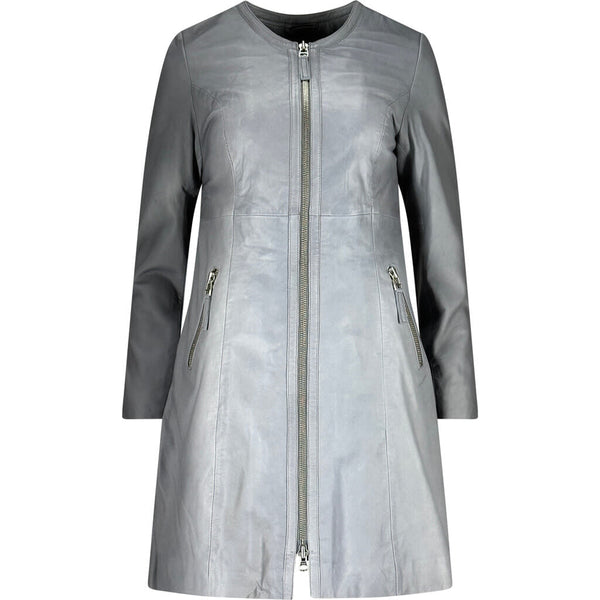 ONSTAGE COLLECTION Plain Coat With Zip Coat Grey