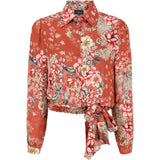 ONSTAGE COLLECTION Shirt w. small Flower Rust Shirt small flower rust