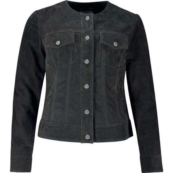 ONSTAGE COLLECTION Suede Jacket Jacket Black