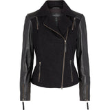 ONSTAGE COLLECTION Wool-leather jacket Jacket Black